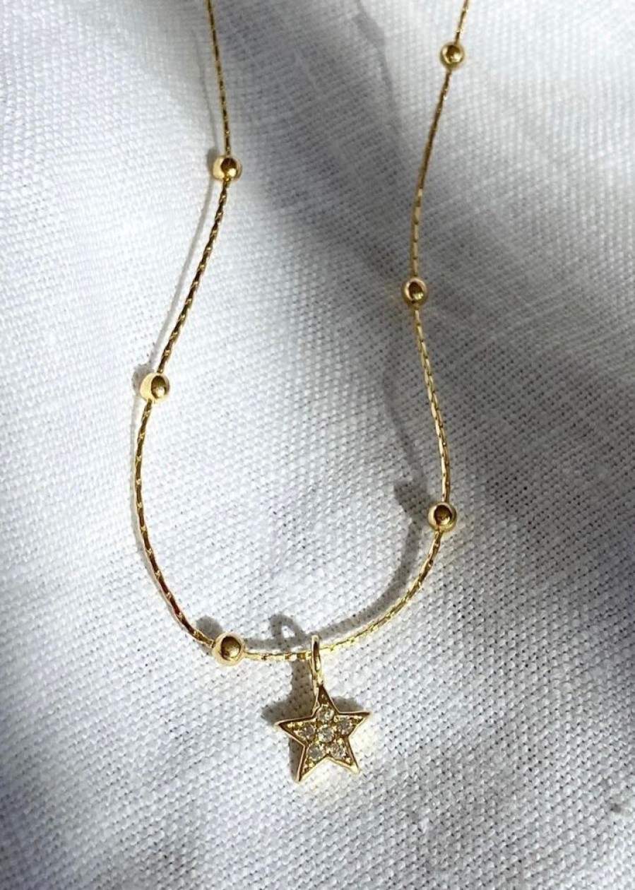 Collares Soberana | Collar Circon-Star Gold