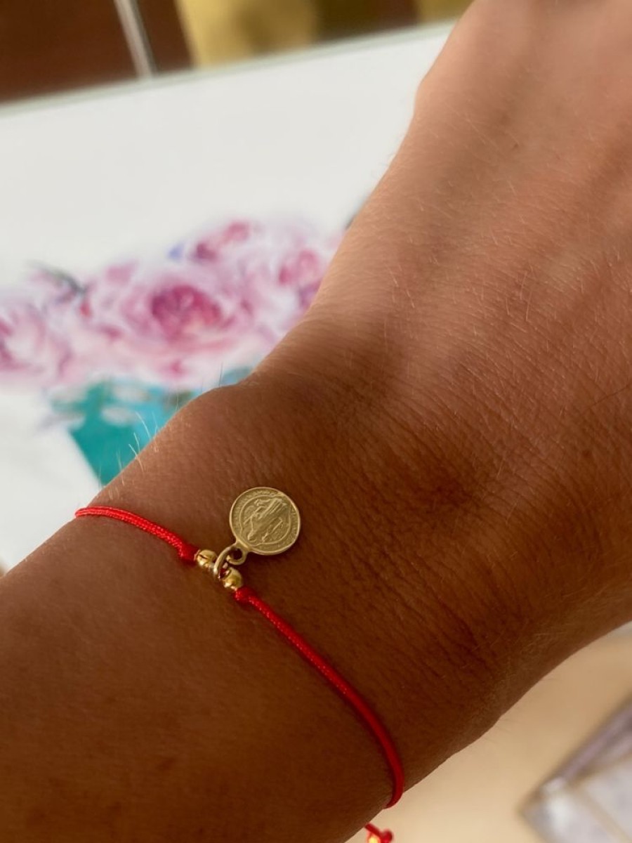 Pulseras Soberana | Pulsera Basic Protectora San Benito Gold